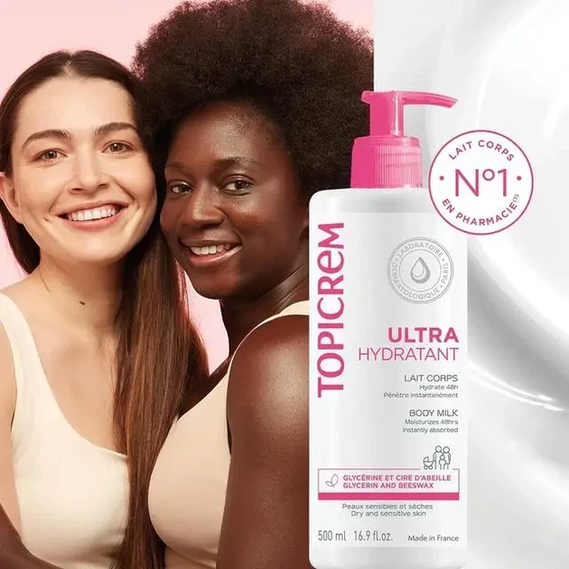 Ультразволожувальне молочко для тіла Топікрем Topicrem Ultra Moisturizing Body Milk 500 мл - Фото 1 Ультразволожувальне молочко для тіла Топікрем Topicrem Ultra Moisturizing Body Milk 500 мл - зображення 1