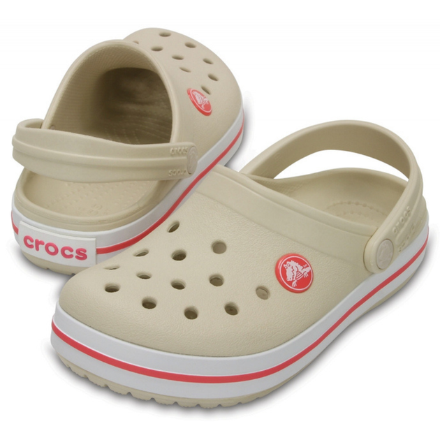 Детские сабо Crocs Crocband Kids Clog 30 р 18.4-19.1 см Бежевые 204537-C13 Stucco/Melone - Фото 3 Детские сабо Crocs Crocband Kids Clog 30 р 18.4-19.1 см Бежевые 204537-C13 Stucco/Melone - изображение 3