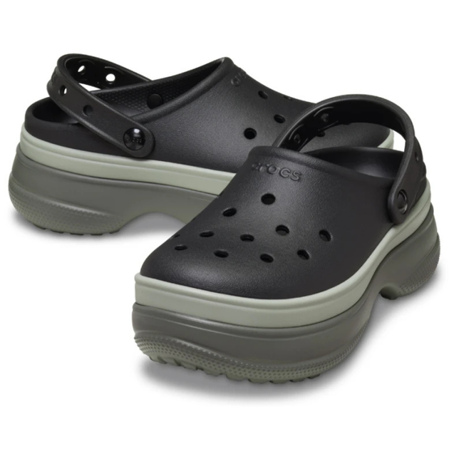 Сабо Crocs Classic Stacked Clog 36-37 р 22.5-23 см Чорні 211355-M4/W6 Black - Фото 3 Сабо Crocs Classic Stacked Clog 36-37 р 22.5-23 см Чорні 211355-M4/W6 Black - зображення 3
