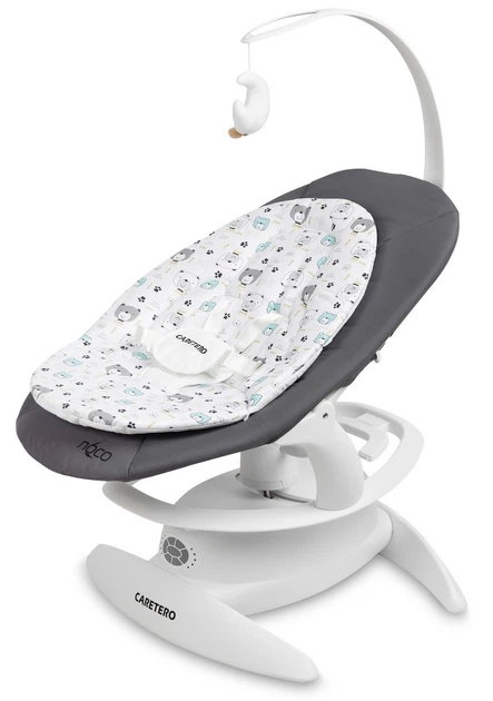 Leżaczek-bujaczek dziecięcy Caretero Noco Graphite (5903076320964) - Zdjęcie 1 Leżaczek-bujaczek dziecięcy Caretero Noco Graphite (5903076320964) - obraz 1