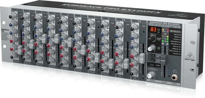 Мікшерний пульт Behringer EURORACK PRO RX1202FX (4033653071680) - Фото 3 Мікшерний пульт Behringer EURORACK PRO RX1202FX (4033653071680) - зображення 3