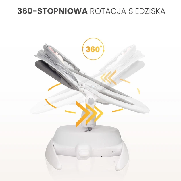 Leżaczek-bujaczek elektryczny 2w1 Caretero Opti Beige (5903076399601) - Zdjęcie 18 Leżaczek-bujaczek elektryczny 2w1 Caretero Opti Beige (5903076399601) - obraz 18