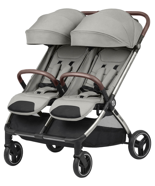 Коляска прогулянкова для двійнят CARRELLO Link CRL-6533 Cliff Grey Сіра - Фото 1 Коляска прогулянкова для двійнят CARRELLO Link CRL-6533 Cliff Grey Сіра - зображення 1