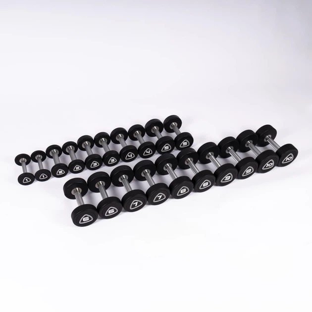 Гантельный ряд 1-10 кг Generation Fitness FF55UR с полиуретановым покрытием (10 пар) - Фото 2 Гантельный ряд 1-10 кг Generation Fitness FF55UR с полиуретановым покрытием (10 пар) - изображение 2