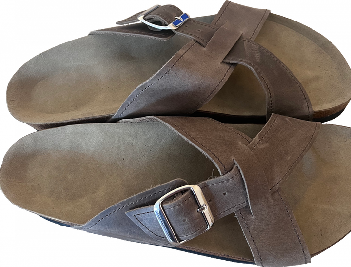 Ортопедичні чоловічі шльопанці FootCare, FA-303 темно-бежеві, розмір 43 - зображення 2