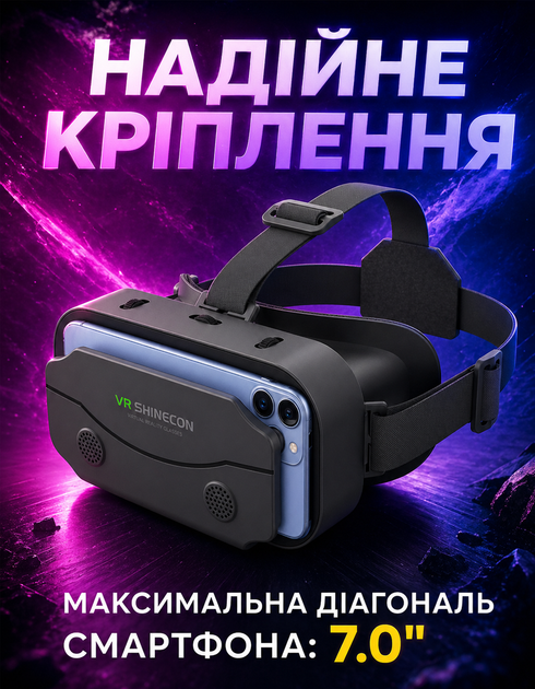 Очки виртуальной реальности 3D шлем виртуальной реальности черные - Фото 3 Очки виртуальной реальности 3D шлем виртуальной реальности черные - изображение 3
