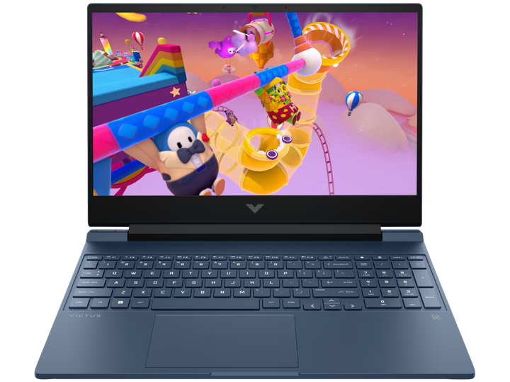Ігровий ноутбук HP Victus 15-fb3041nn (C57DNEA), AMD Ryzen 5 240, 15.6", 24 ГБ DDR5, SSD 1 ТБ, NVIDIA GeForce RTX 5050 8 ГБ GDDR7, Free DOS, синій - изображение 4