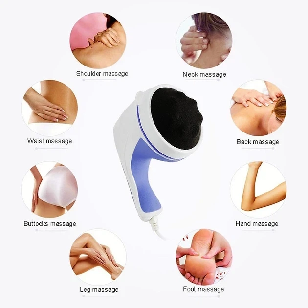 Массажер для тела Relax & Tone Spin антицеллюлитный вибромассажер с насадками - изображение 6