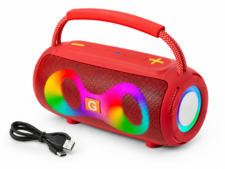 Мінідинамік Bluetooth LED ET-311 з підсвіткою, портативна бездротова колонка - изображение 2