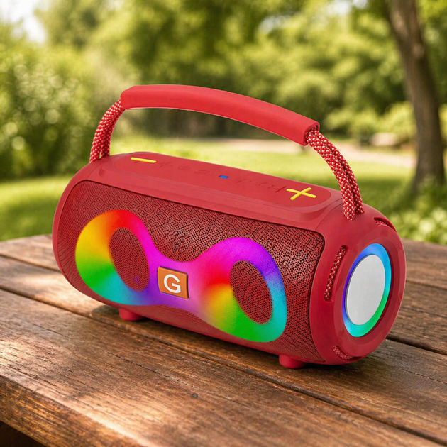 Мінідинамік Bluetooth LED ET-311 з підсвіткою, портативна бездротова колонка - изображение 3