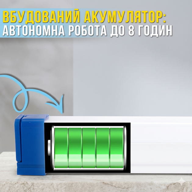 Аварийная аккумуляторная LED лампа на магнитах, с USB 50см T550 / Переносной фонарь для кемпинга - Фото 2 Аварийная аккумуляторная LED лампа на магнитах, с USB 50см T550 / Переносной фонарь для кемпинга - изображение 2