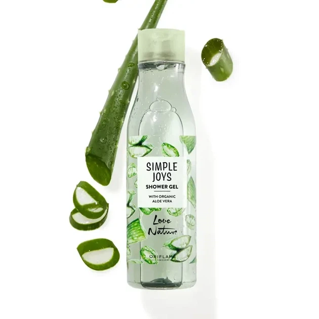Гель для душа с органическим алоэ вера Simple Joys Love Nature-250 мл - изображение 4