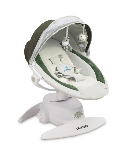 Leżaczek-bujaczek elektryczny 2w1 Caretero Opti Green (5908310396149) - Zdjęcie 1 Leżaczek-bujaczek elektryczny 2w1 Caretero Opti Green (5908310396149) - obraz 1
