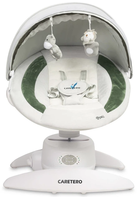 Leżaczek-bujaczek elektryczny 2w1 Caretero Opti Green (5908310396149) - Zdjęcie 7 Leżaczek-bujaczek elektryczny 2w1 Caretero Opti Green (5908310396149) - obraz 7
