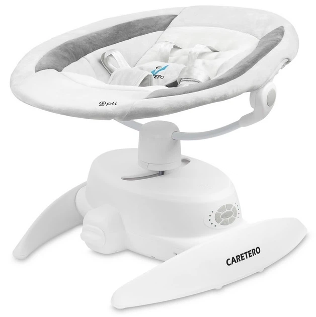 Leżaczek-bujaczek elektryczny 2w1 Caretero Opti Grey (5908310396125) - Zdjęcie 3 Leżaczek-bujaczek elektryczny 2w1 Caretero Opti Grey (5908310396125) - obraz 3