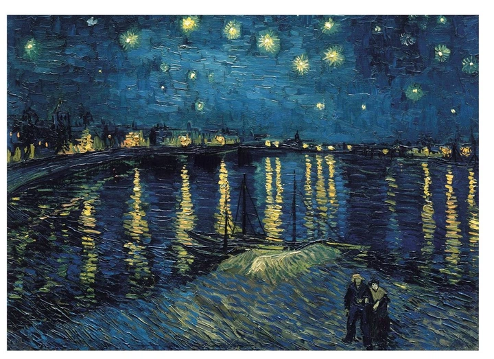 Puzzle Ravensburger Van Gogh Gwiaździsta noc nad Rodanem 1000 elementów (12000064) (4005555000648) - obraz 2