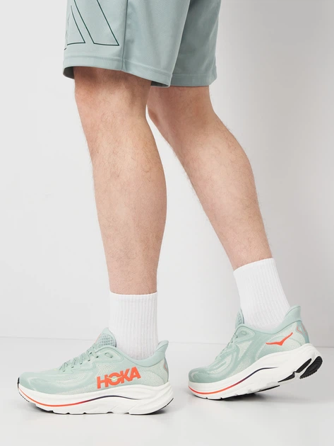Мужские кроссовки для бега HOKA ONE ONE M Clifton 10 1162030-SGNN 40 (7USA/6UK) 25 см Салатовые (198605659294) - изображение 2