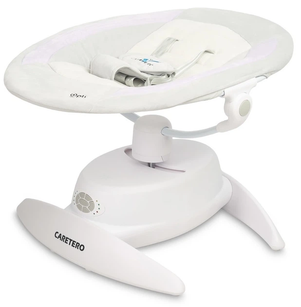 Leżaczek-bujaczek elektryczny 2w1 Caretero Opti Pink (5908310396156) - obraz 3