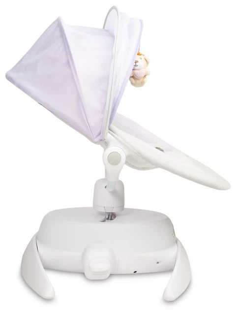 Leżaczek-bujaczek elektryczny 2w1 Caretero Opti Pink (5908310396156) - obraz 4
