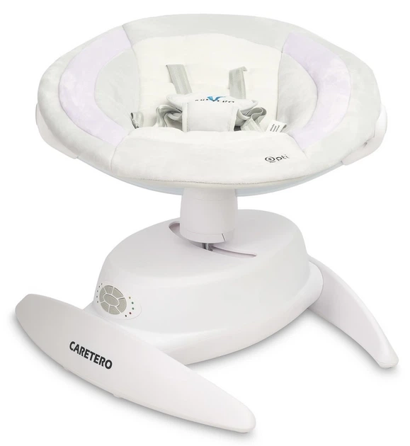Leżaczek-bujaczek elektryczny 2w1 Caretero Opti Pink (5908310396156) - obraz 10