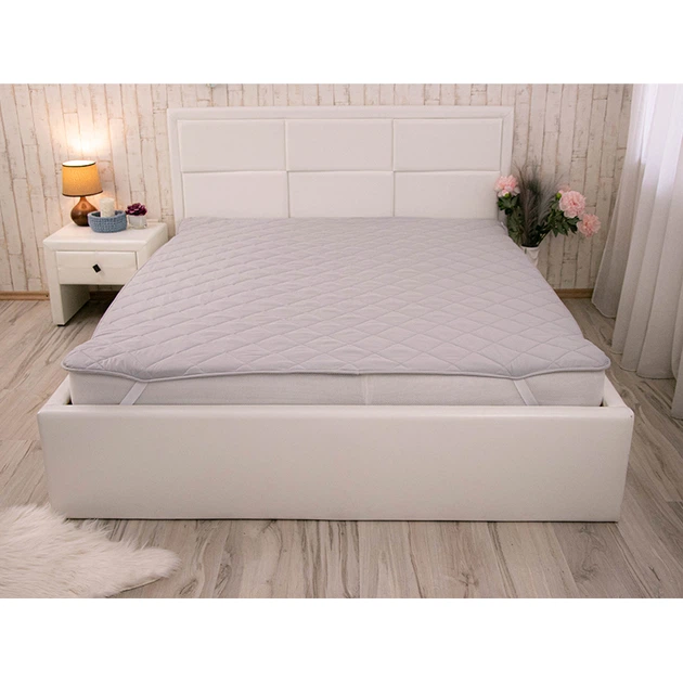 Наматрасник синтепон на резинке Руно 180х200см (828.52СУ_Grey White) - изображение 2