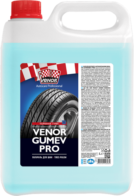 Чернение резины Venor Gumev Pro 5 л - Фото 1 Чернение резины Venor Gumev Pro 5 л - изображение 1