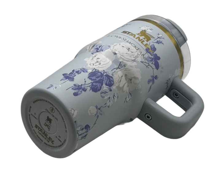 Термос термочашка Stanley Quencher H2.0 Tumbler з нержавіючої сталі 0,59 л LoveShackFancy Floral Blue KT6007861 - зображення 6