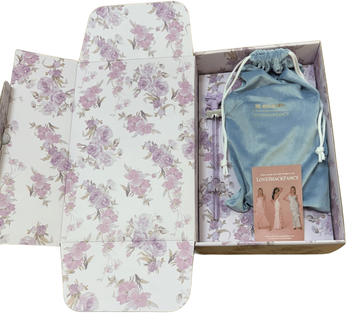 Термос термочашка Stanley Quencher H2.0 Tumbler з нержавіючої сталі 0,59 л LoveShackFancy Floral Lavender KT6007865 - зображення 3