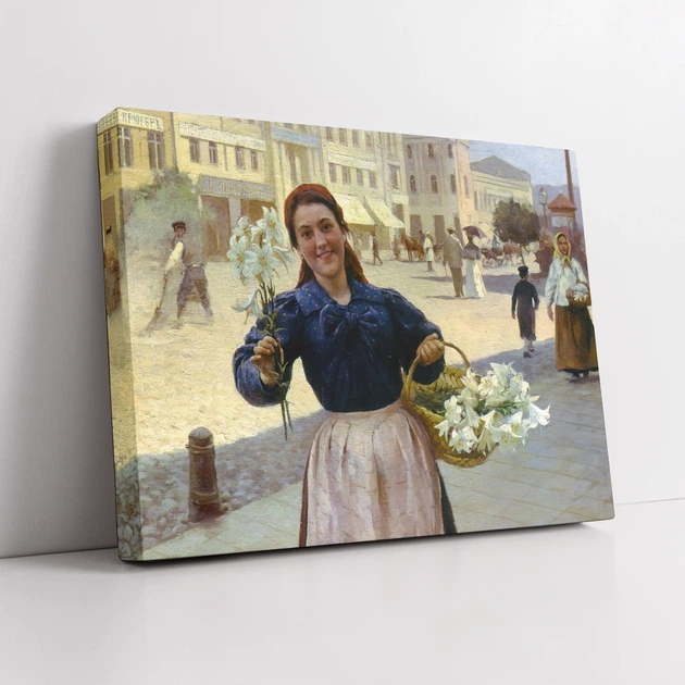 Інтер'єрна картина Київська квіткарка, Пимоненко Микола (1897), 30×40 см (id6938) - зображення 2