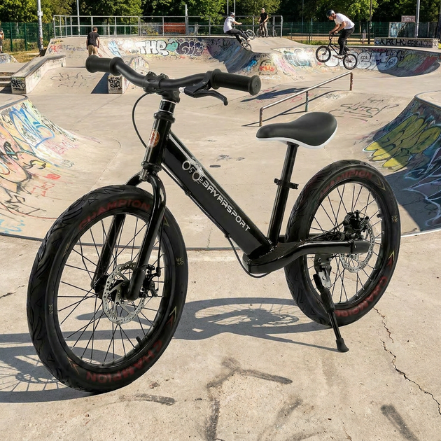 Дитячий біговел 16 дюймів BavarSport Champion 1411 вік від 4 років Black - зображення 9