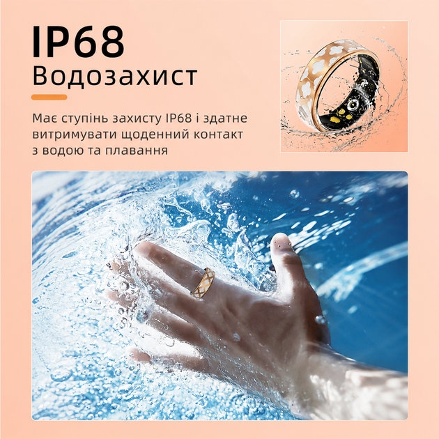 Смарт-кольцо Inspire HSR10 Gold Размер 7 (HSR10-7) - Фото 9 Смарт-кольцо Inspire HSR10 Gold Размер 7 (HSR10-7) - изображение 9