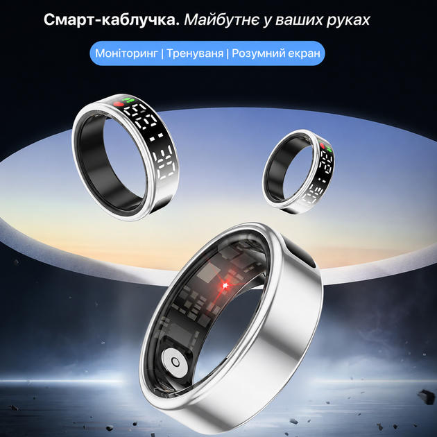 Смарт-кольцо Inspire HSR08 Silver Размер 9 (HSR08-9-silver) - Фото 3 Смарт-кольцо Inspire HSR08 Silver Размер 9 (HSR08-9-silver) - изображение 3