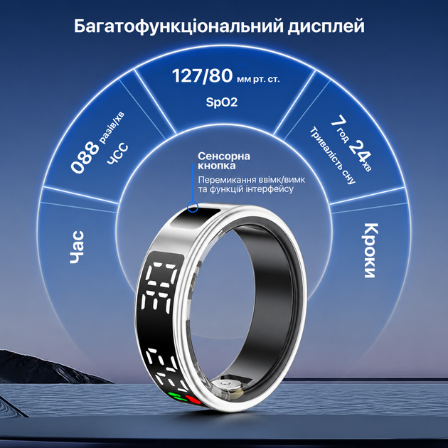 Смарт-кольцо Inspire HSR08 Silver Размер 9 (HSR08-9-silver) - Фото 5 Смарт-кольцо Inspire HSR08 Silver Размер 9 (HSR08-9-silver) - изображение 5