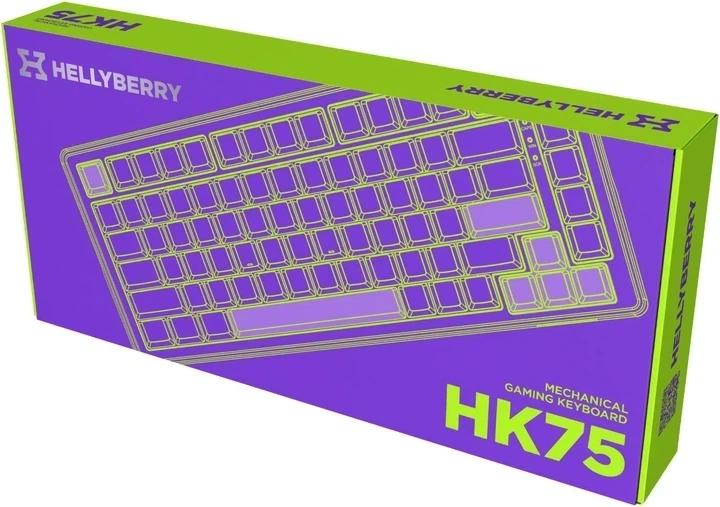 Клавіатура бездротова Hator Hellyberry HK75 Mechanical Linear RGB Wireless/Bluetooth/USB White/Violet (HK75_wireless) - Фото 9 Клавіатура бездротова Hator Hellyberry HK75 Mechanical Linear RGB Wireless/Bluetooth/USB White/Violet (HK75_wireless) - зображення 9