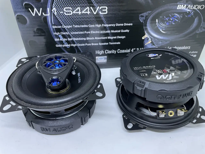 Автомобильные 3-х полосные динамики 10 см 270w BOSCHMANN BM AUDIO WJ1-S44V3 (Авто-акустика колонки бошман 270В - изображение 2