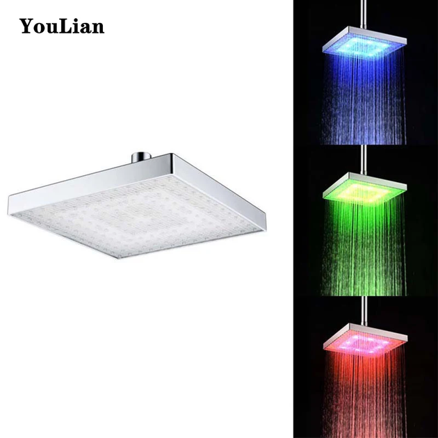Насадка для душа с LED подсветкой RGB LED SHOWER Светодиодная Лейка - изображение 3