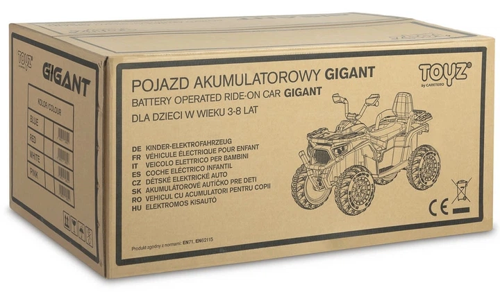 Pojazd akumulatorowy - Quad Toyz Gigant  Blue (5908310396491) - obraz 12