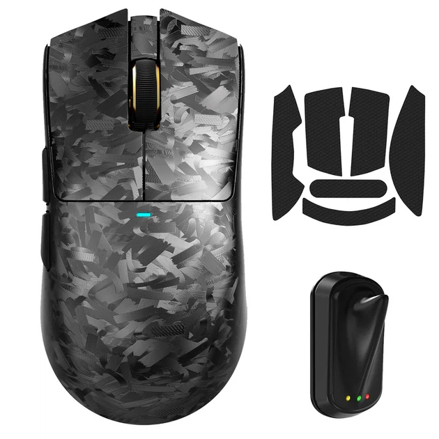 Ігрова бездротова мишка Attack Shark X11 ULTRA / Три режими підключення / Carbon Fiber / Сенсор PAW3950MAX / 42000 DPI / Black - зображення 2