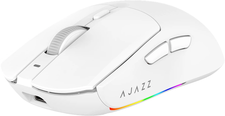 Миша Ajazz AJ139 V2 MC Wireless/Bluetooth/USB White (AJ139-V2-MC-W) - Фото 4 Миша Ajazz AJ139 V2 MC Wireless/Bluetooth/USB White (AJ139-V2-MC-W) - изображение 4