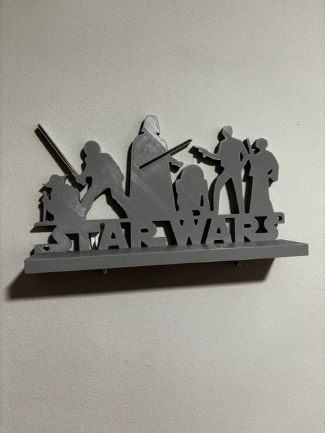 Настінна полиця-органайзер Star Wars із силуетами героїв Зоряних війн. Aivory - изображение 2