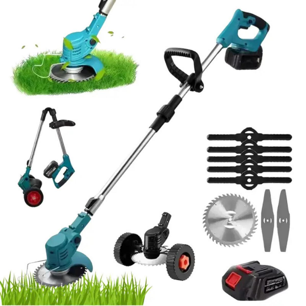 Аккумуляторный триммер для травы Grass Cutter 48V электротриммер / электрокоса аккумуляторная коса и газонокосилка для газона - изображение 2