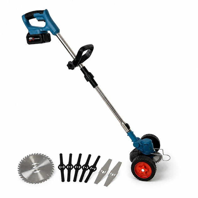 Аккумуляторный триммер для травы Grass Cutter 48V электротриммер / электрокоса аккумуляторная коса и газонокосилка для газона - изображение 3