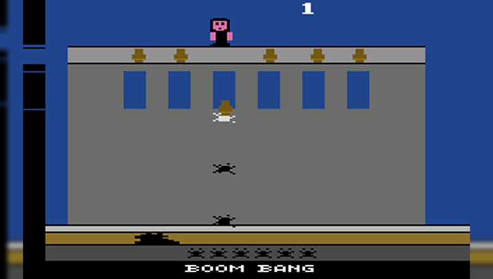 Игра Atari 2600 Kampf dem Steinfresser (Boom Bang) Black Б/У - изображение 4