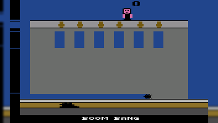 Игра Atari 2600 Kampf dem Steinfresser (Boom Bang) Black Б/У - изображение 5