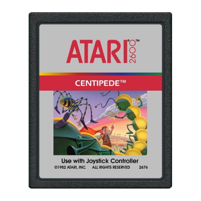 Игра Atari 2600 Centipede Black Б/У - Фото 1 Игра Atari 2600 Centipede Black Б/У - изображение 1