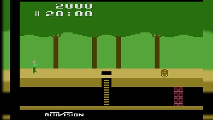 Игра Atari 2600 Pitfall! Black Б/У - изображение 3