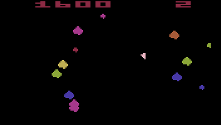 Игра Atari 2600 Asteroids Black Б/У - изображение 2