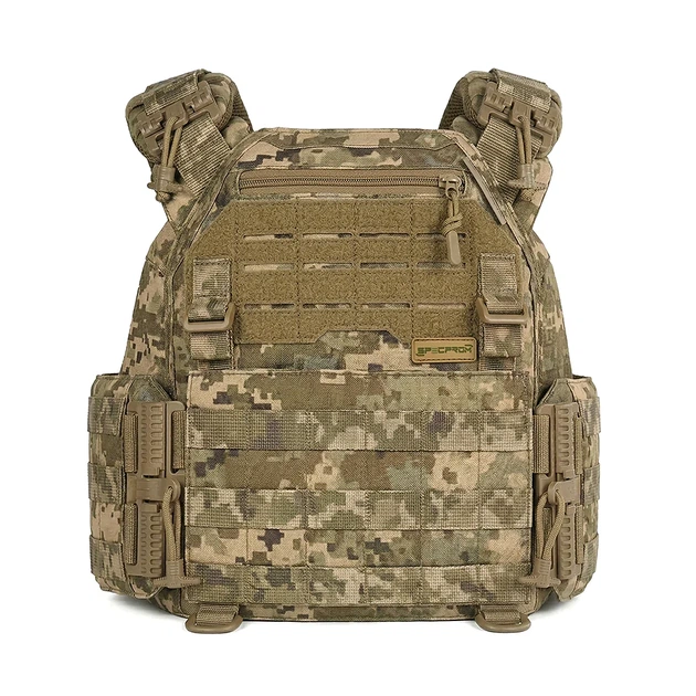 Плитоноска женская Warmor gen.3 FL SPECPROM (for Ladies). Без подсумков. С быстрым боковым и верхним сбросом (без плит). Пиксель - изображение 2