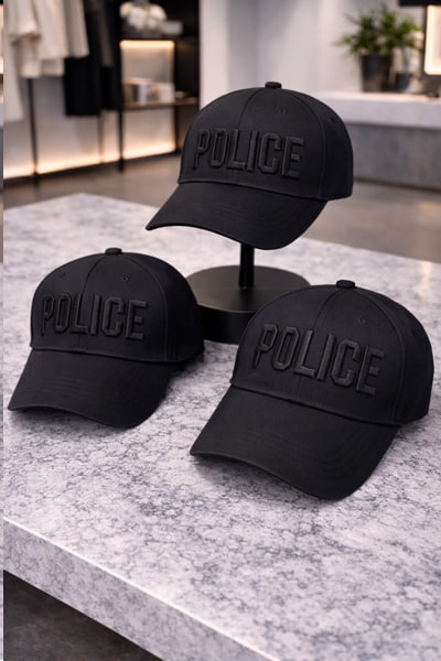 Кепка Police. Чорний - зображення 5