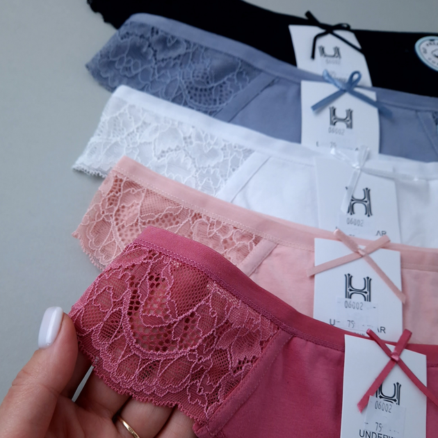 Американки бавовняні з мереживом Heat Underwear S Білий - зображення 6